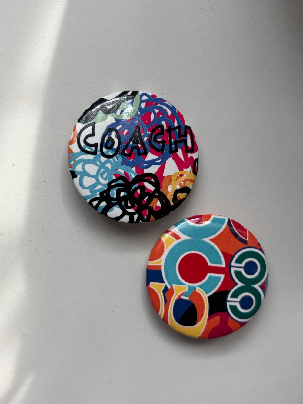 Coach Colorful Pop Art Button Pin Set